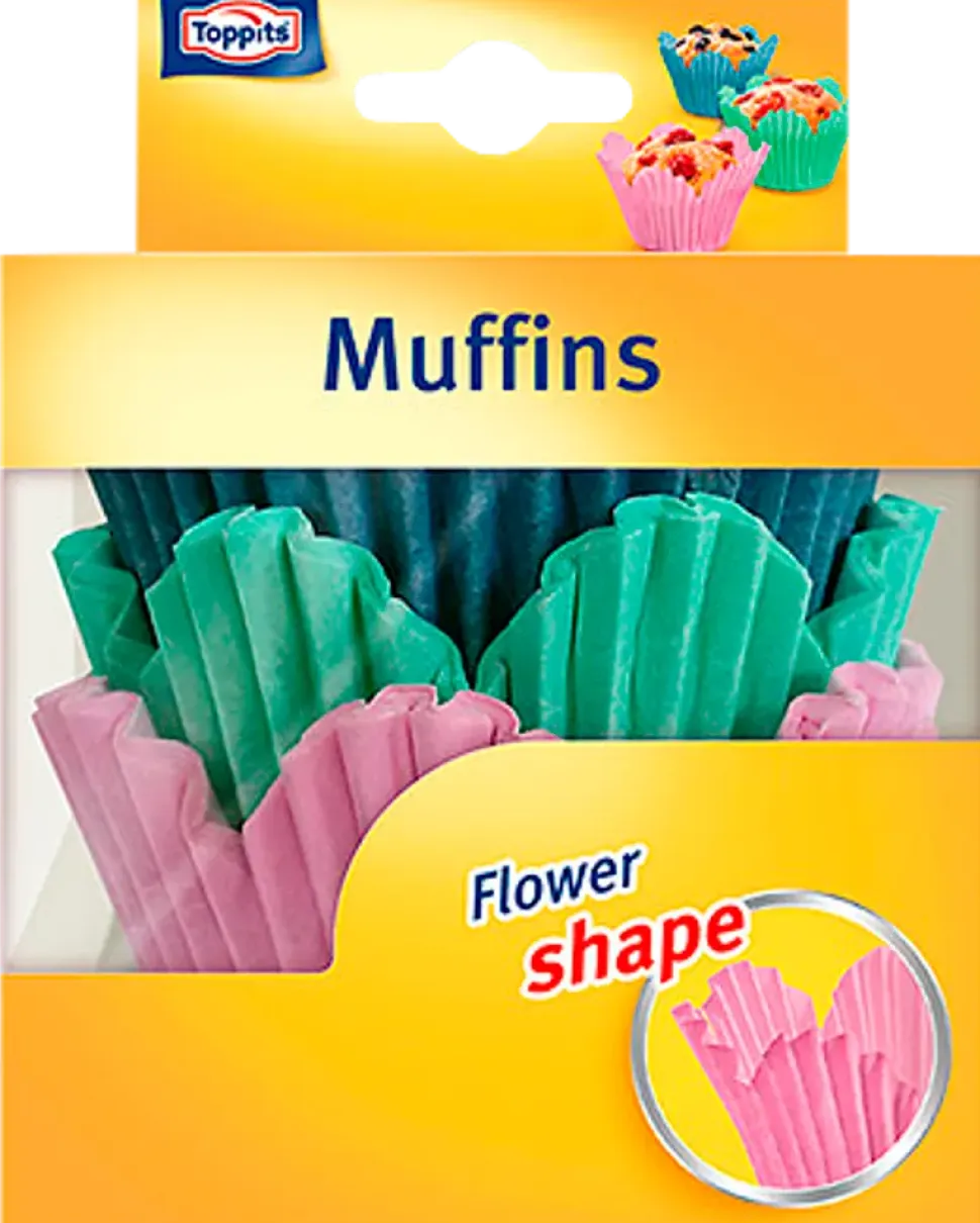 Toppits muffinsform blomma 36 st