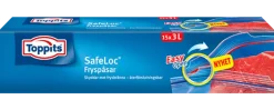 Toppits Safeloc fryspåse 3 L 15 st.