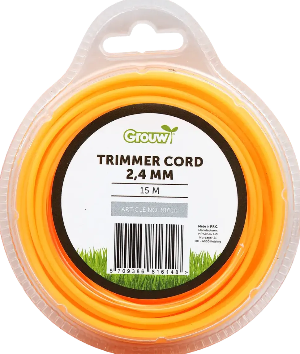 Trimmerlina 15 m 2,4 mm orange