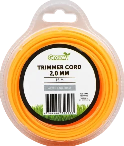 Trimmertråd 15 m 2,0 mm grön