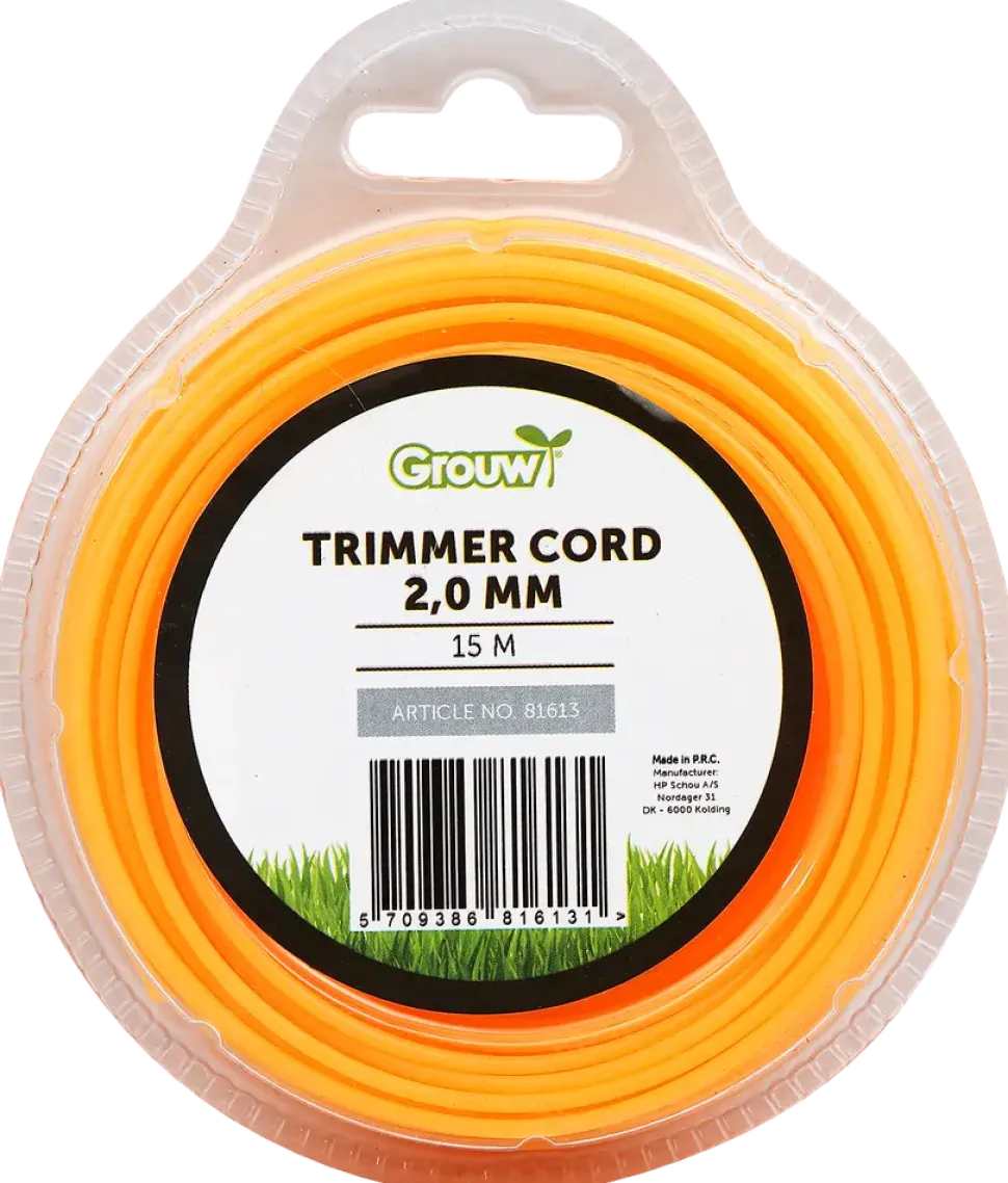 Trimmertråd 15 m 2,0 mm grön