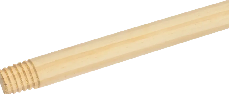 Träskaft med skruvgänga 120 cm