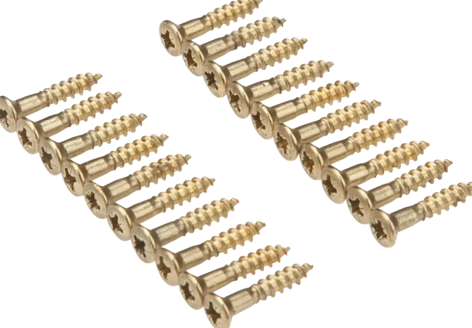 Träskruv mässing 3x16 20 st