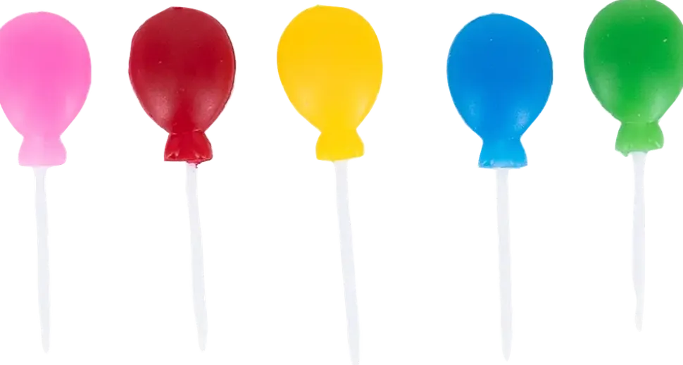 Tårtljus ballonger 5 st