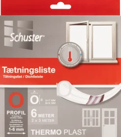 Tätningslist 6 meter - O 7x9 mm