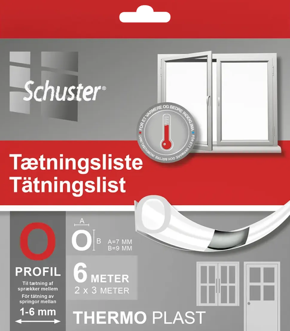 Tätningslist -O -7x9 mm - 6m