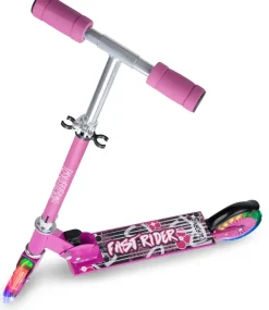 Tvåhjulig sparkcykel – Rosa