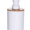 Tvålpump vit/bambu