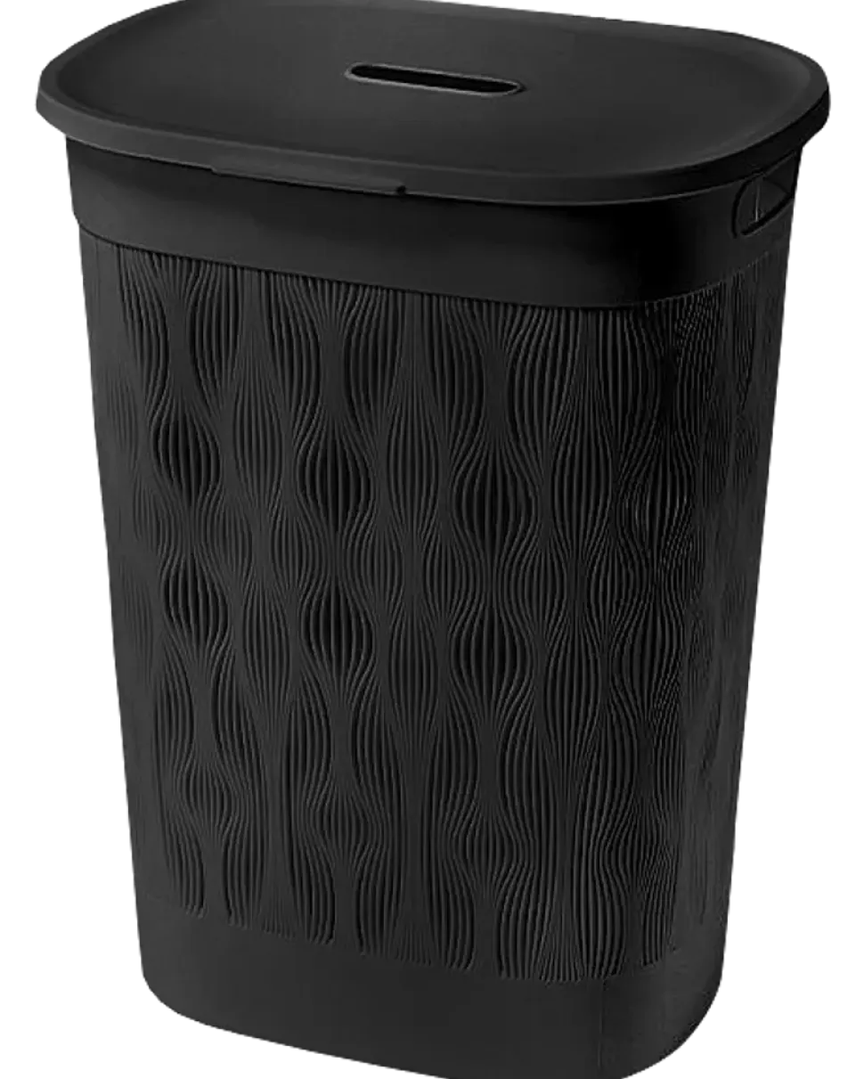 Tvättkorg 55 L - Svart