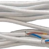 Tygkabel vit 3 m