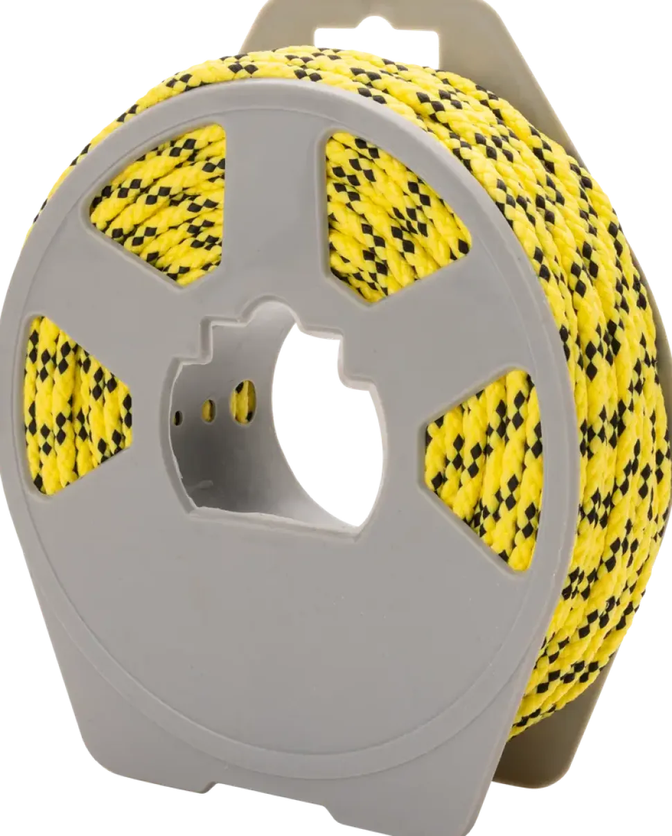 Universalrep 5 mm 30 m - Svart/gul