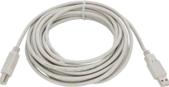 Usb 2.0 ab kabel 5m grå