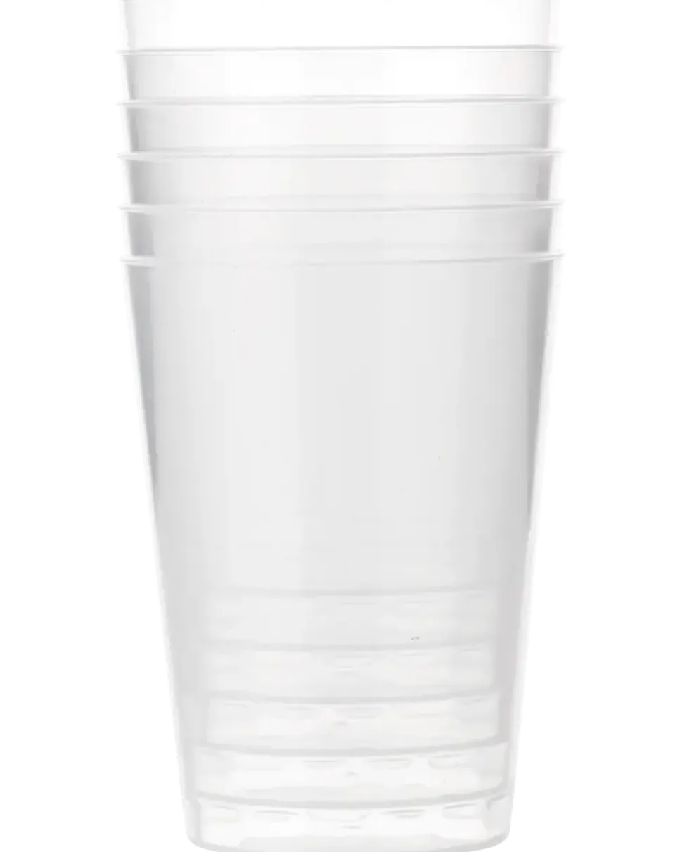 Vattenglas 25 cl återanvändbart 6-pack
