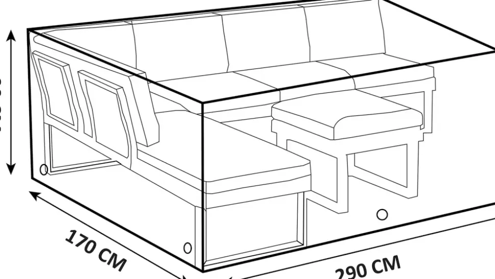 Överdrag utemöbler - Loungeset