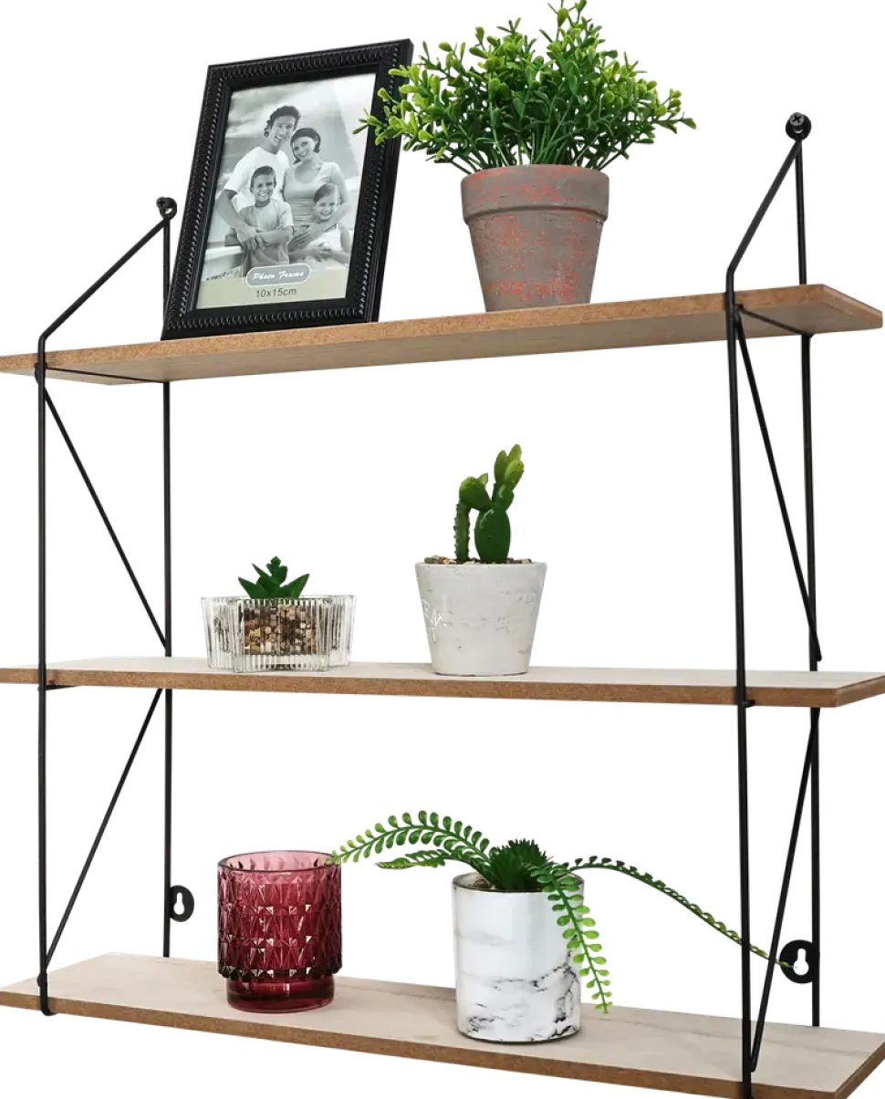 Vägghylla med 3 hyllplan