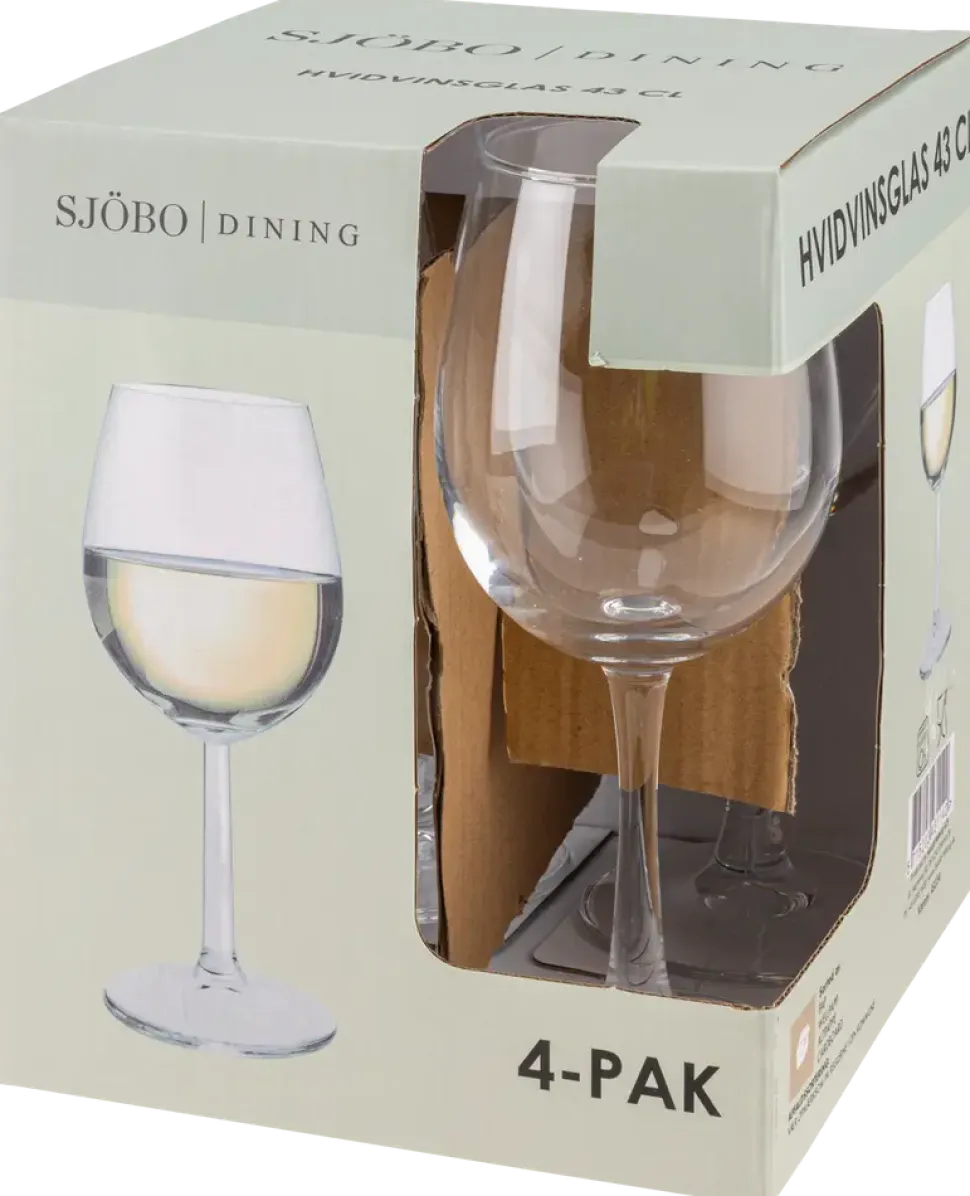 Vitvinsglas 43 cl 4-pack