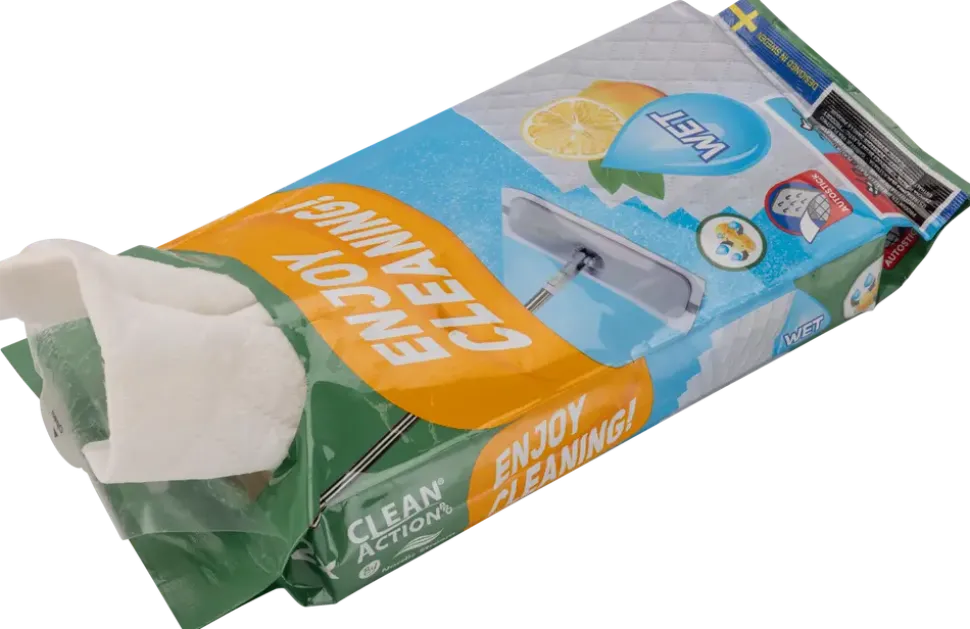 Våtservetter för mopp 12-pack