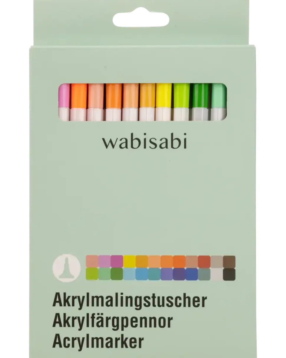 Wabisabi Akrylmarkörer – 24 st.