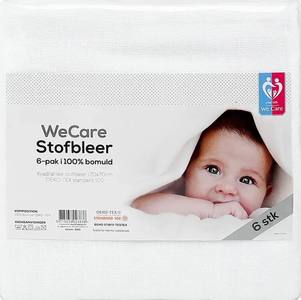 Wecare tygblöja vit 6-pack