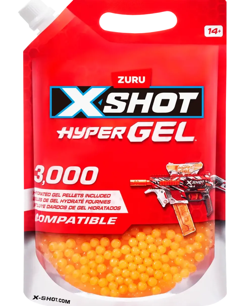 X-shot Hyper Gel-kulor 3000 st